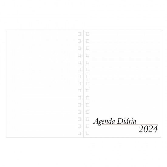 Agenda diária 2024 Wire-o Personalizada Agenda diária 2024 Wire-o Personalizada