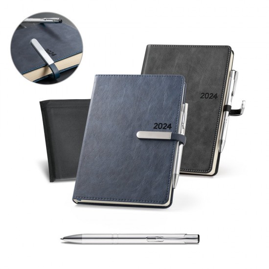 Agenda A5 em c. sintético 2024 Personalizada