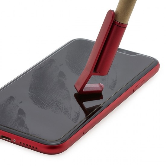 Caneta Plástica ecológica touch com suporte para celular Caneta Plástica ecológica touch com suporte para celular