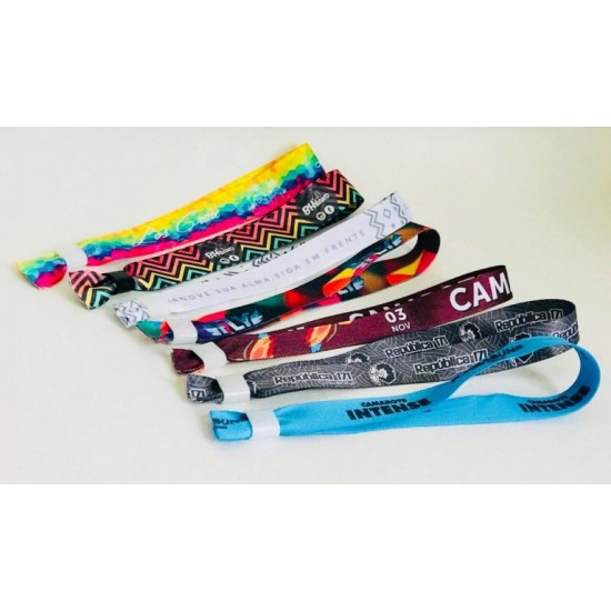 PULSEIRAS PARA EVENTOS em Poliéster Personalizado PULSEIRAS PARA EVENTOS em Poliéster Personalizado