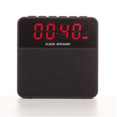Caixa de som bluetooth multifunções com relógio digital personalizada