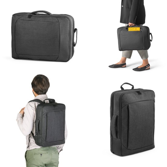 Mochila 2 em 1 para notebook 15'6" em 600D com 2 modos de transporte 14 L Personalizada
