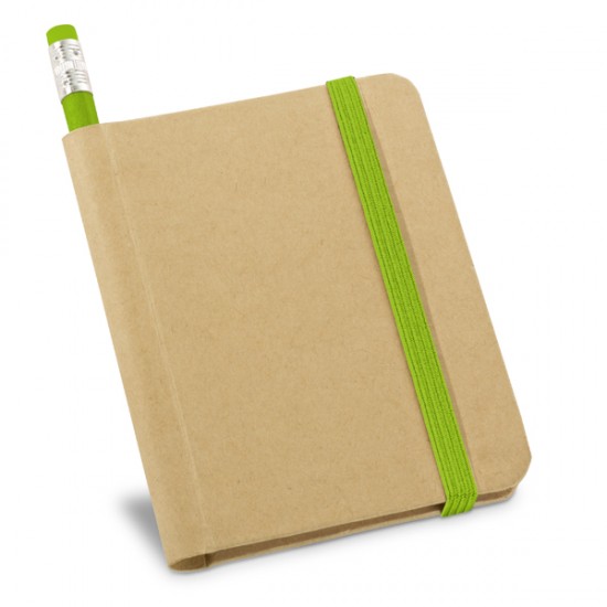 Bloco de anotações com Elástico e lápis personalizados Bloco de anotações com Elástico e lápis personalizados
