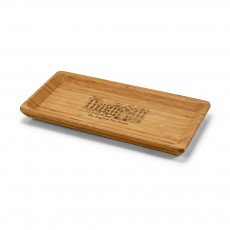 Travessa em bambu indicada para servir alimentos Personalizada