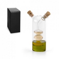 Galheteiro em vidro que contém dois reservatórios 50 mL e 250 mL Personalizado