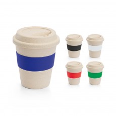 Copo de viagem em fibra de bambu (60%) e PP (40%) 380 mL Personalizado