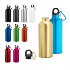 Squeeze em alumínio com mosquetão 530 mL Personalizado
