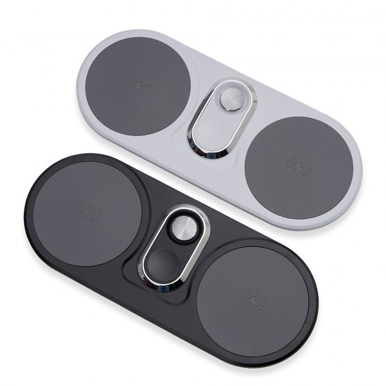Base de carregamento por indução dual para celulares e Iwatch Base de carregamento por indução dual para celulares e Iwatch