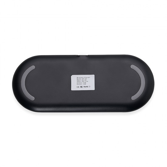 Base de carregamento por indução dual para celulares e Iwatch Base de carregamento por indução dual para celulares e Iwatch
