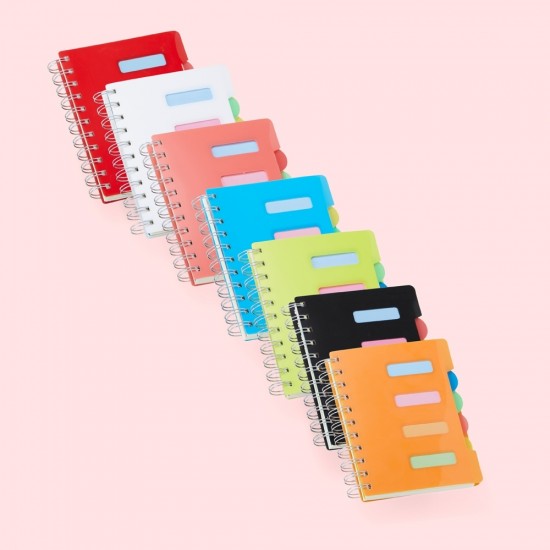 Caderno Pequeno com Divisórias Caderno Pequeno com Divisórias
