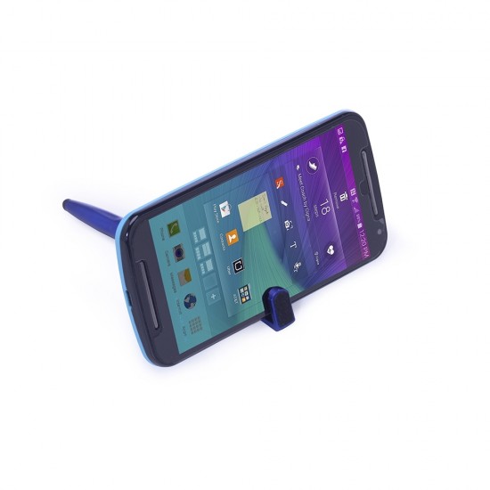Caneta plástica touch com suporte para celular Caneta plástica touch com suporte para celular