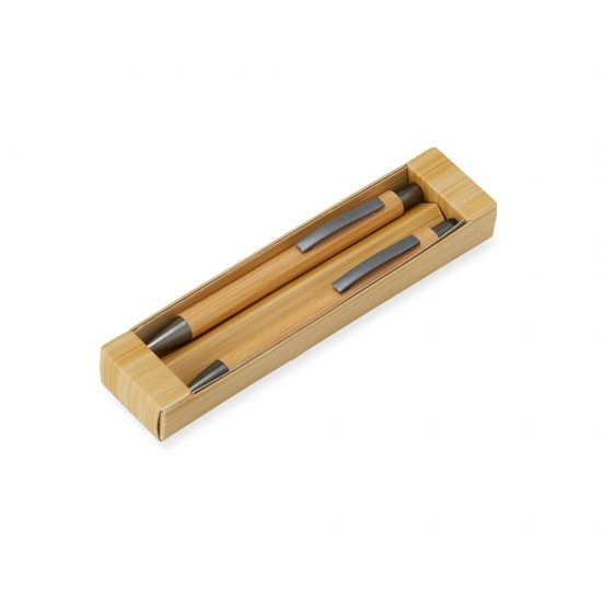 Conjunto Caneta e Lapiseira Bambu Conjunto Caneta e Lapiseira Bambu