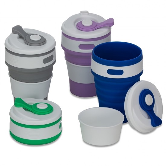 Copo retrátil para brinde silicone 350ml Copo retrátil para brinde silicone 350ml