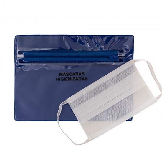 Envelope Plástico Duplo para Máscaras Promocional Envelope Plástico Duplo para Máscaras Promocional