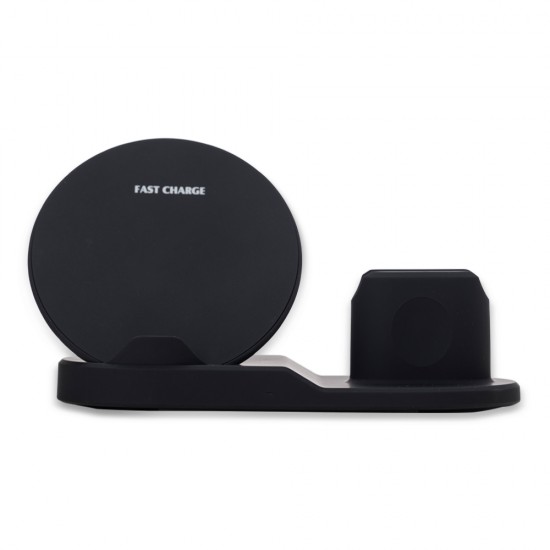 Estação de carregamento 3 em 1 para celular, smartwatch e fones tipo airpods Estação de carregamento 3 em 1 para celular, smartwatch e fones tipo airpods