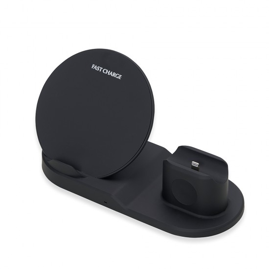 Estação de carregamento 3 em 1 para celular, smartwatch e fones tipo airpods Estação de carregamento 3 em 1 para celular, smartwatch e fones tipo airpods