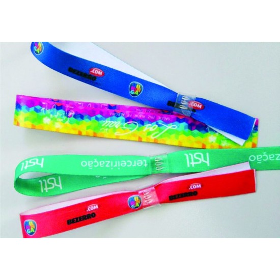PULSEIRAS PARA EVENTOS em Poliéster Personalizado PULSEIRAS PARA EVENTOS em Poliéster Personalizado