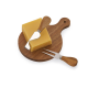 Kit Queijo 3 Peças com Logo Kit Queijo 3 Peças com Logo