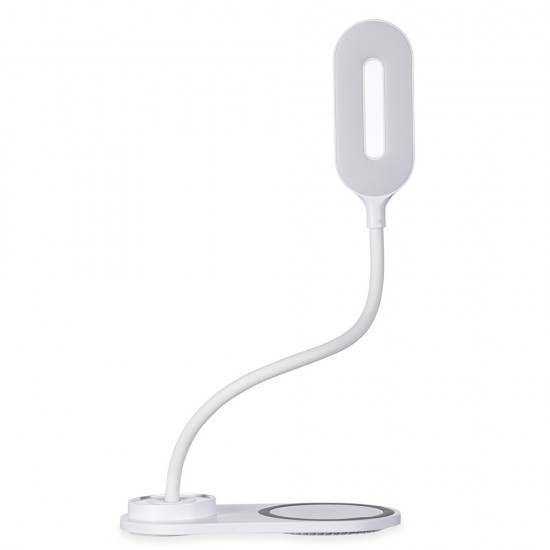 Luminária plástica articulável e carregador de indução em celulares Luminária plástica articulável e carregador de indução em celulares