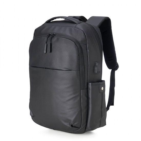 Mochila Couro Sintético USB 20 Litros Mochila Couro Sintético USB 20 Litros