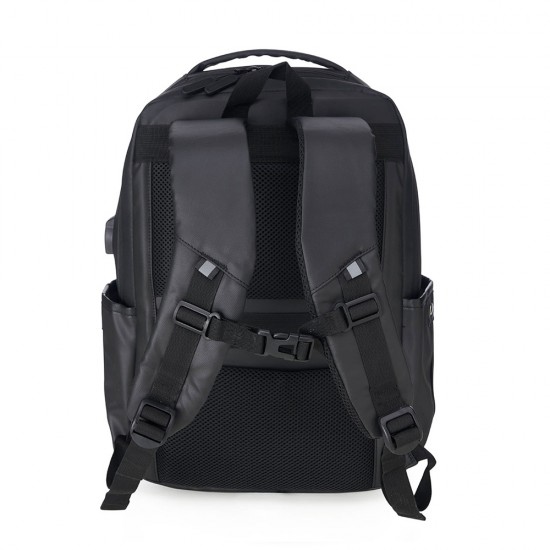 Mochila Couro Sintético USB 20 Litros Mochila Couro Sintético USB 20 Litros