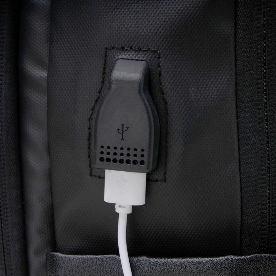 Mochila Couro Sintético USB 20 Litros Mochila Couro Sintético USB 20 Litros
