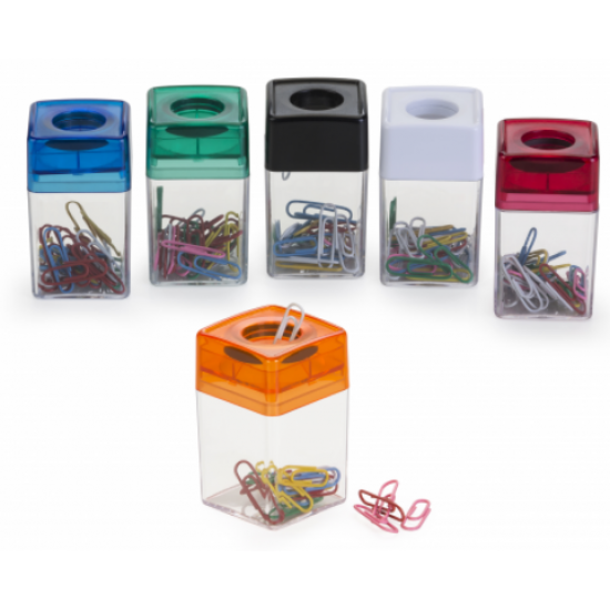 Porta-clips magnético em plástico Porta-clips magnético em plástico