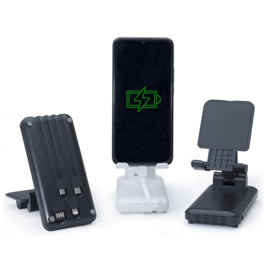 Power Bank 10.000mAh Multi saídas com Suporte para Celular ou Tablet Power Bank 10.000mAh Multi saídas com Suporte para Celular ou Tablet