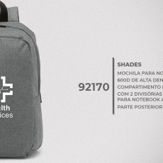 Mochila para notebook 14'' em 600D de alta densidade 12 L Personalizada