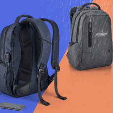 Mochila para notebook 17'' em Nylon 2Tone impermeável 26 L Personalizada