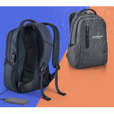Mochila para notebook 17'' em Nylon 2Tone impermeável 26 L Personalizada