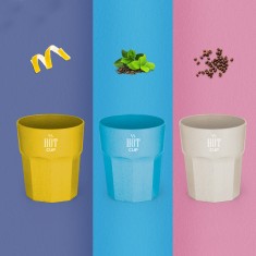 Copo em fibra de arroz (60%) e PP (40%) 400 mL Personalizado