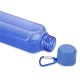 Squeeze plástico 730ml com tampa rosqueável e mosquetão colorido. Squeeze plástico 730ml com tampa rosqueável e mosquetão colorido.