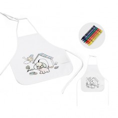 Avental de criança para colorir em non-woven (80 g/m²) Personalizado