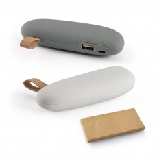 Bateria portátil em ABS e bateria de lítio com capacidade de 2'000 mAh Personalizada