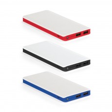Bateria portátil em ABS com LED e capacidade de 10'000 mAh Personalizada