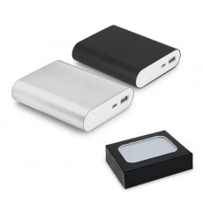 Bateria portátil em alumínio e bateria de lítio com capacidade de 8'000 mAh Personalizada