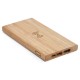Bateria Power Bank 5.000 mAh em Bambu Personalizado Bateria Power Bank 5.000 mAh em Bambu Personalizado