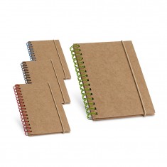 Caderno de bolso espiral de capa dura com 120 páginas pautadas recicladas Personalizado