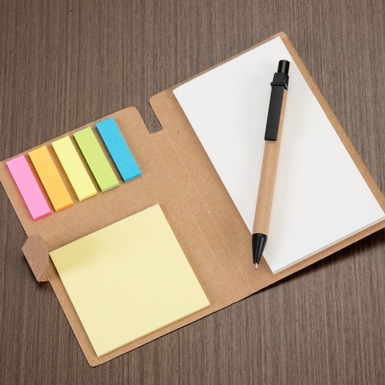 Bloco de Anotações Ecológico com Post It Personalizado Bloco de Anotações Ecológico com Post It Personalizado