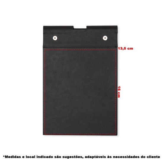Bloco de Anotações em Couro Sintético e Porta Caneta Promocional Bloco de Anotações em Couro Sintético e Porta Caneta Promocional