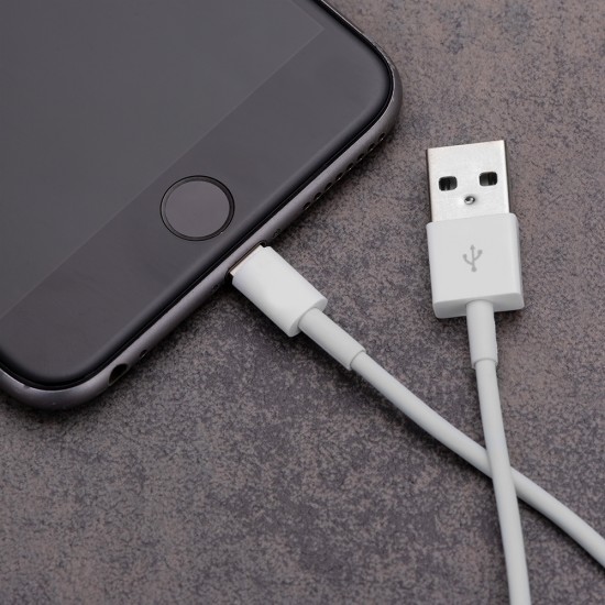 Cabo de Dados Lightning com Logo Cabo de Dados Lightning com Logo
