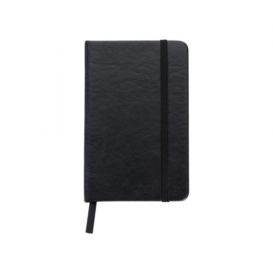Caderneta Tipo Moleskine em Couro Sintético Personalizada Caderneta Tipo Moleskine em Couro Sintético Personalizada