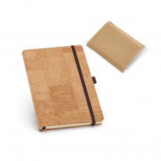Caderno A5 em cortiça com páginas lisas Personalizado