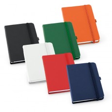 Caderno A6 de capa dura em c.sintético com 160 páginas pautadas Personalizado
