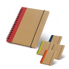 Caderno A6 de capa dura em cartão com 120 páginas lisas reciclado Personalizado