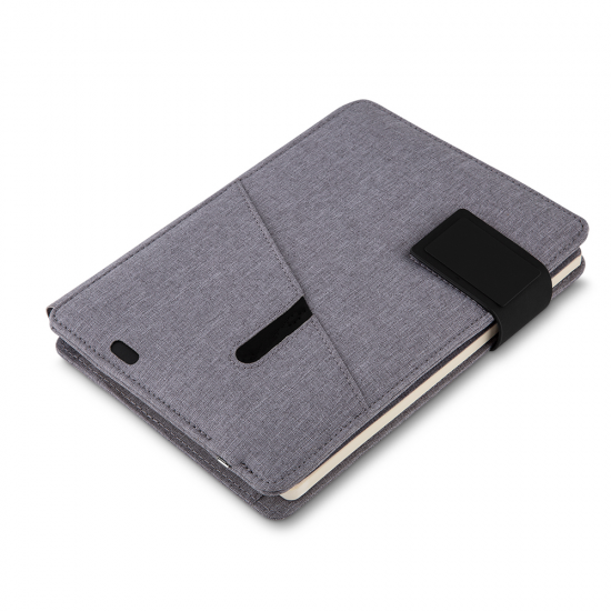Caderno de Anotações com powerbank 4.000 mAh Personalizado Caderno de Anotações com powerbank 4.000 mAh Personalizado