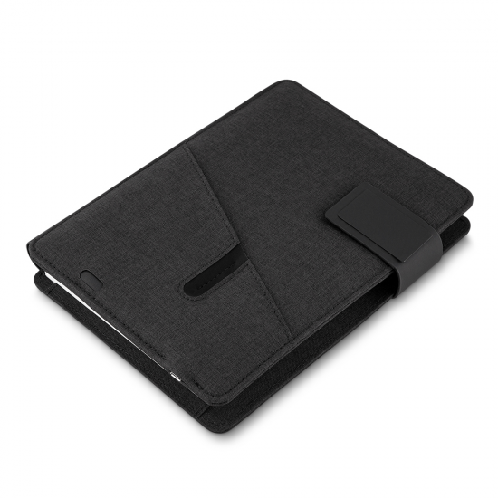 Caderno de Anotações com powerbank 4.000 mAh Personalizado Caderno de Anotações com powerbank 4.000 mAh Personalizado