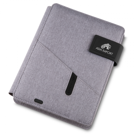 Caderno de Anotações com powerbank 4.000 mAh Personalizado Caderno de Anotações com powerbank 4.000 mAh Personalizado