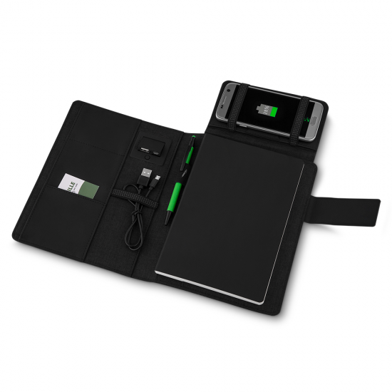 Caderno de Anotações com powerbank indução Personalizado Caderno de Anotações com powerbank indução Personalizado